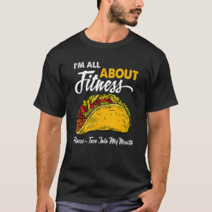 Camiseta Estou Totalmente Sobre Aptidão Taca Na Minha Boca
