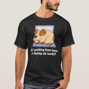 Camiseta Estou trabalhando em casa ou morando no trabalho d
