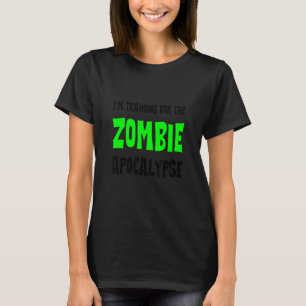 Camiseta Estou treinando para o Apocalipse Zombie