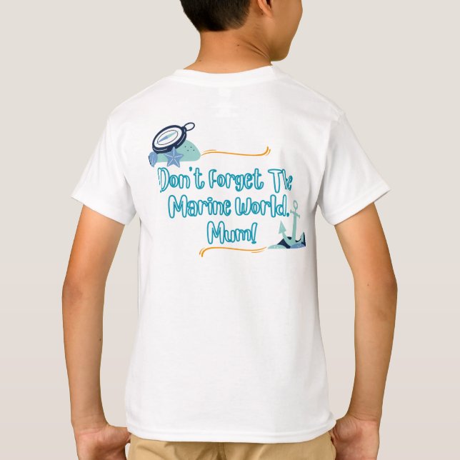 Camiseta Estou um pouco... GOLFINHO! Kids T-shirts (Verso)
