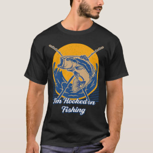 Camiseta Estou viciado em lagoas de pesca.