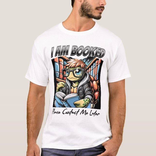 Camiseta Estou viciado: Turtle Scholar em Estilo (Frente)