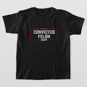 Camiseta Estou Votando No Condenado Criminoso Pró Trump 202