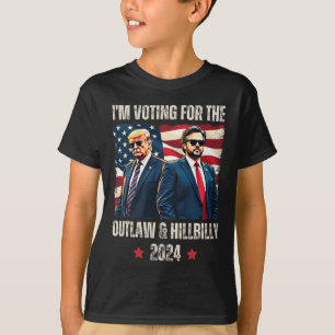 Camiseta Estou Votando pelo Presidente Trum da Lei