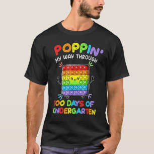 Camiseta Estourando Meu Caminho Através de 100 Dias 100º Di