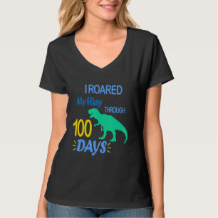 Camiseta Estourando Meu Caminho Através De 100 Dias De Esco