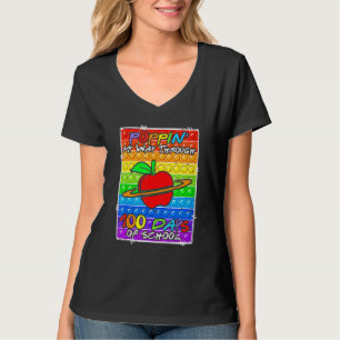 Camiseta Estourando Meu Caminho Através de 100 Dias de Esco