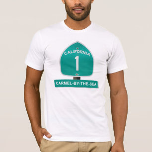 Camiseta Estrada 1 Carmel de Califórnia pelo t-shirt do ma