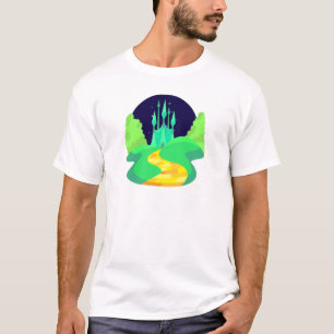 Camiseta estrada amarela do tijolo
