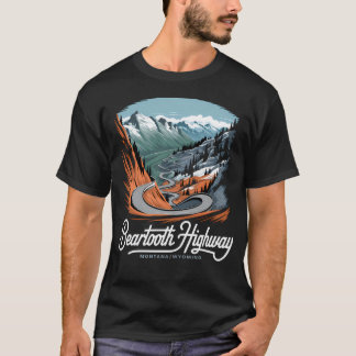 Camiseta Estrada Beartooth Montana Wyoming Montanhas