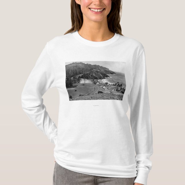 Camiseta Estrada da costa de Oregon na cabeça de Heceta (Frente)