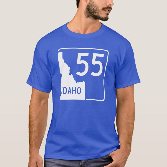 Camiseta Estrada de estado 55 de Idaho (Frente)