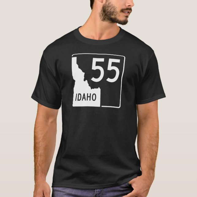 Camiseta Estrada de estado 55 de Idaho (Frente)
