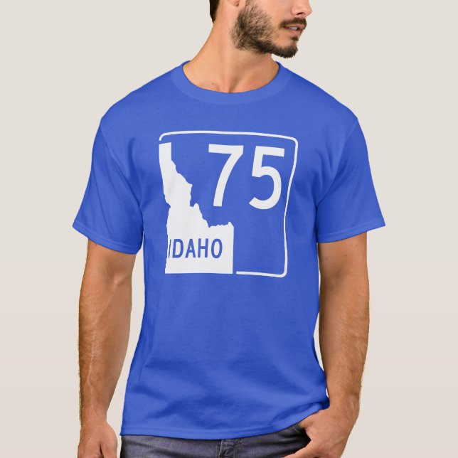 Camiseta Estrada de estado 75 de Idaho (Frente)