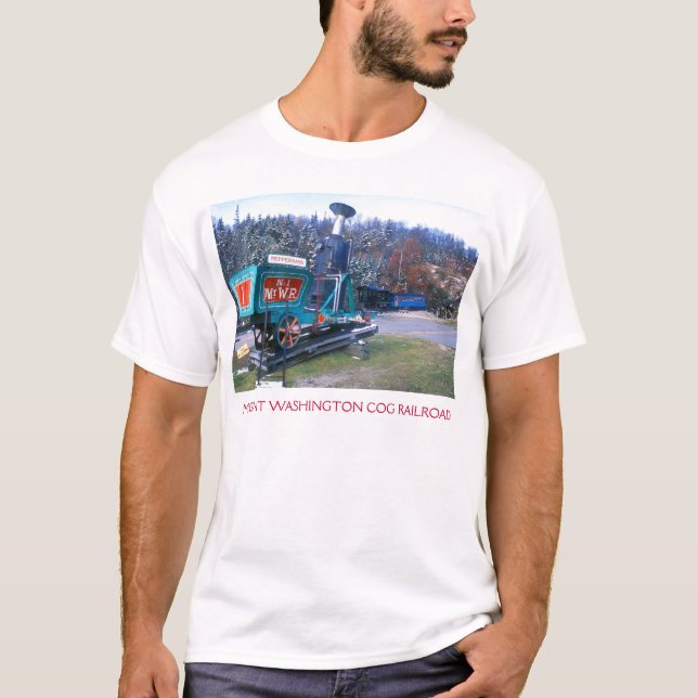 Camiseta Estrada de ferro de roda denteada de Washington da (Frente)