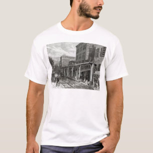 Camiseta Estrada de ferro elevado na rua de Greenwich, New