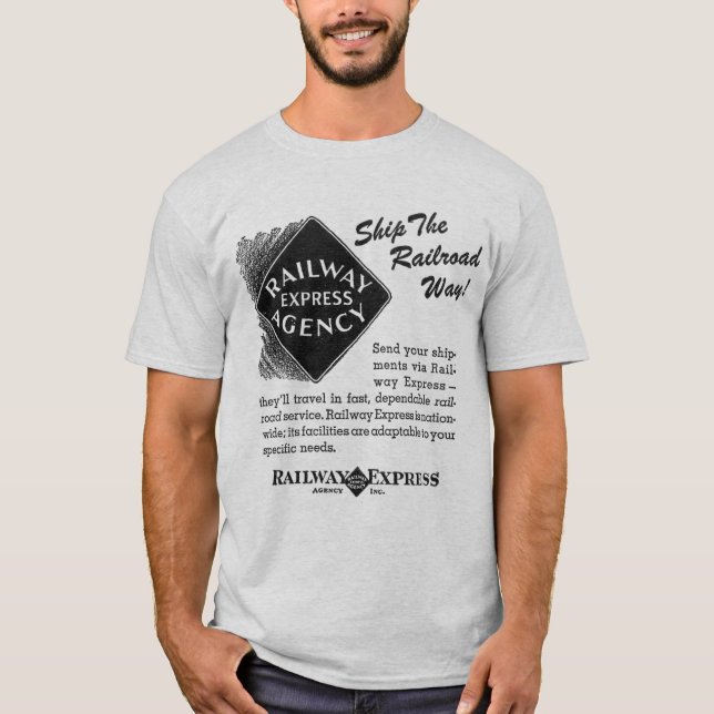 Camiseta Estrada de ferro expressa - envie os t-shirt da (Frente)