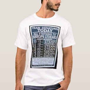 Camiseta Estrada de ferro ocidental de Somerset, calendári