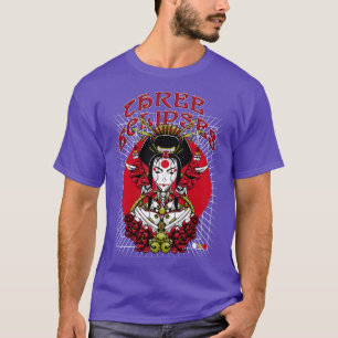 Camiseta Estrada de Futurismo Ultrun-Robô Geisha Japonês