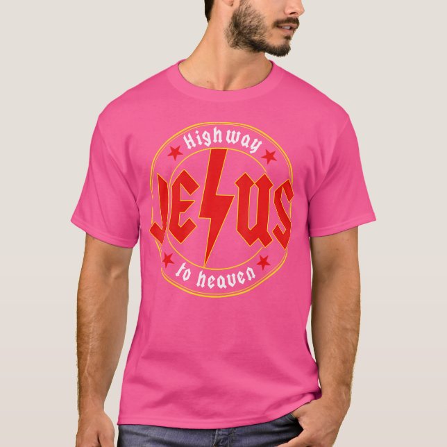 Camiseta Estrada de Jesus para a Bíblia cristã do céu Versa (Frente)