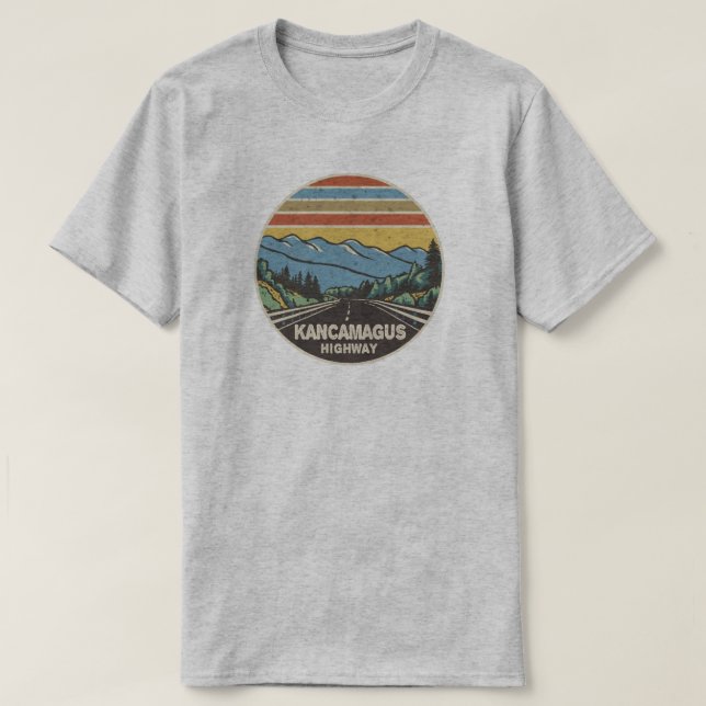 Camiseta Estrada de Kancamagus, Nova Hampshire Montanhas (Frente do Design)