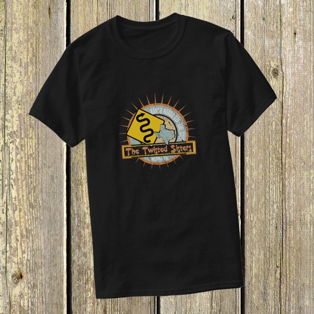 Camiseta Estrada de motocicleta As Irmãs Torcidas (Criador carregado)