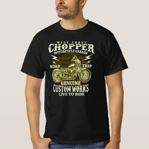 Camiseta Estrada de motocicleta da costa oeste