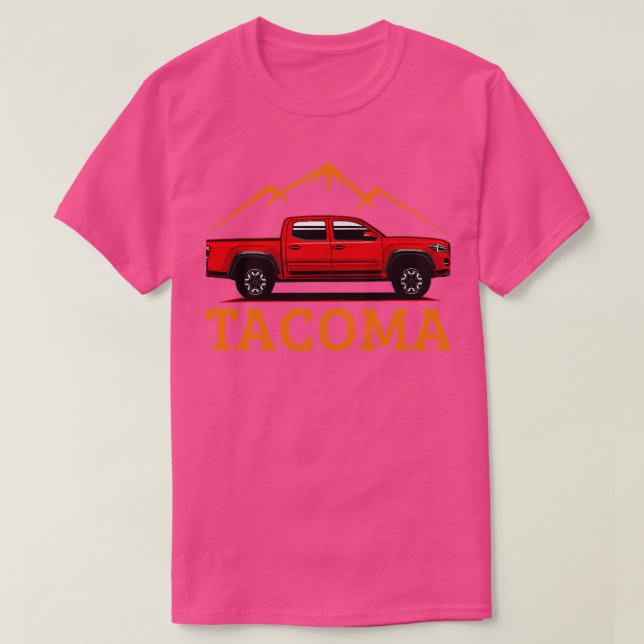 Camiseta Estrada de Tacoma Vermelha (Frente do Design)