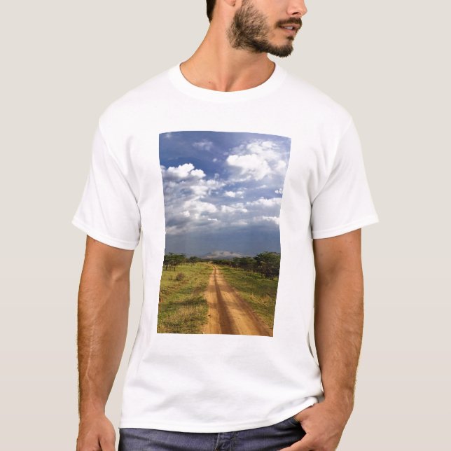 Camiseta Estrada de terra primitiva no norte (Frente)
