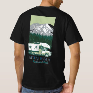 Camiseta Estrada do Parque Nacional Mount Rainier em estilo