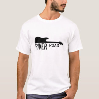 Camiseta Estrada do rio - logotipo grande branco
