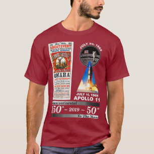 Camiseta Estrada-férrea Transcontinental e Apollo 11
