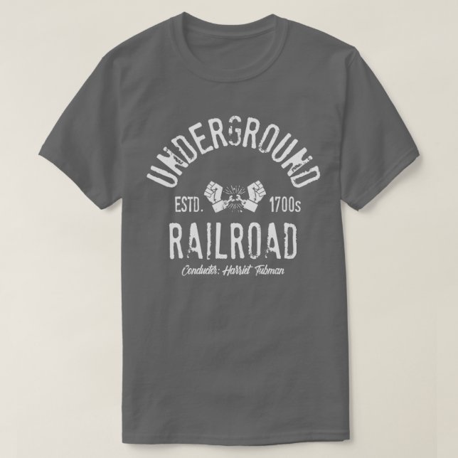 CAMISETA ESTRADA FERROVIÁRIA SUBTERRÂNEA 1 (Frente do Design)