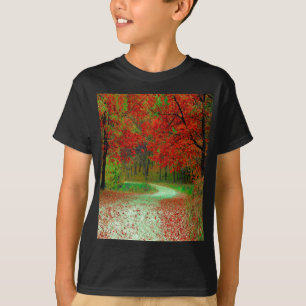 CAMISETA ESTRADA FLORESTA ÁRVORES BOTÂNICA NATUREZA PAISAGE
