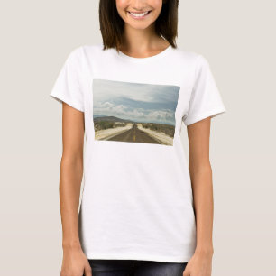 Camiseta Estrada reta longa com a paisagem de Baja do