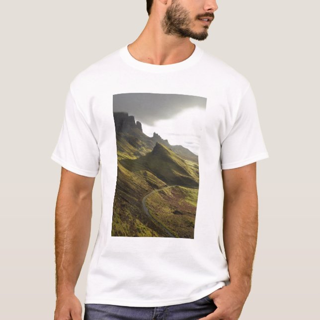 Camiseta Estrada subindo O Quiraing, Ilha de Skye, (Frente)