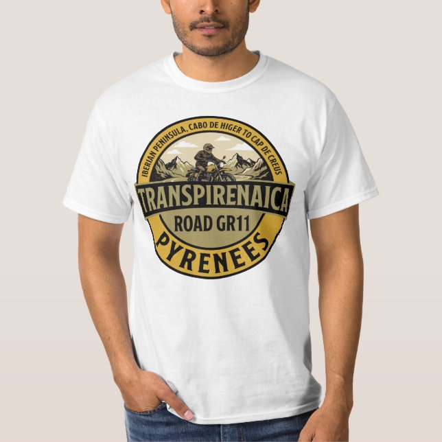 Camiseta Estrada Transpirenaica GR11 Pirenéus (Frente)