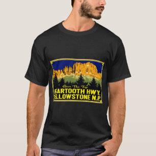 Camiseta Estrada Yellowstone Beartooth Wyoming Montana Vin