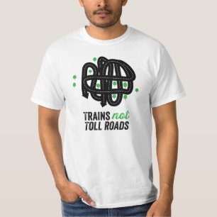 Camiseta Estradas com portagem dos trens não