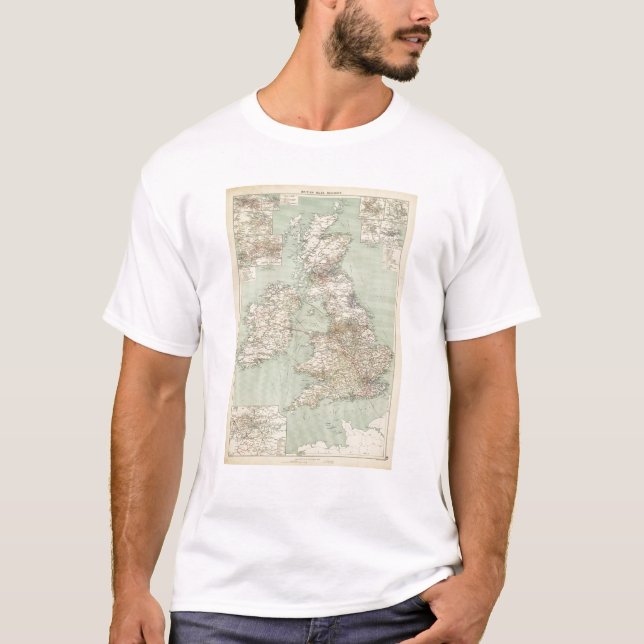 Camiseta Estradas de ferro das ilhas britânicas (Frente)