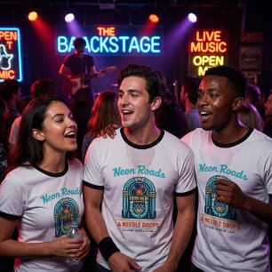 Camiseta Estradas de Neon e Agulhas Caídas