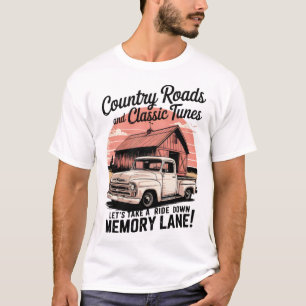 Camiseta Estradas-Países E Coleta De Vintage De Túneis Clás