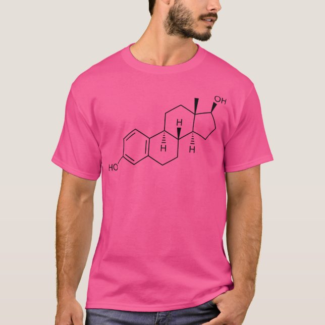 Camiseta Estradiol (Estrogen) Structural Formula (Frente)