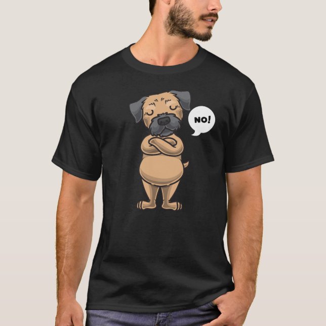 Camiseta Estranho cão terrivel da fronteira (Frente)
