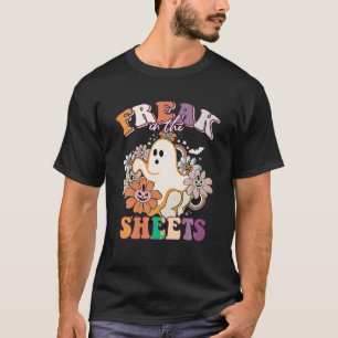 Camiseta Estranho Engraçado Nas Folhas De Bolas Ghost Spook
