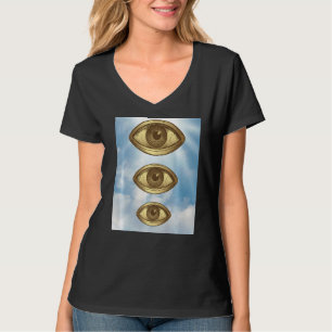 Camiseta Estranho Odcore, Estético, Olhos Assustadores