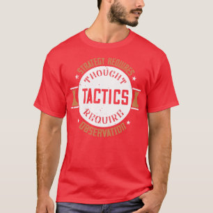 Camiseta Estratégia de xadrez requer reflexão