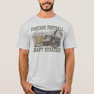 Camiseta Estratégia do esboço do futebol da fantasia