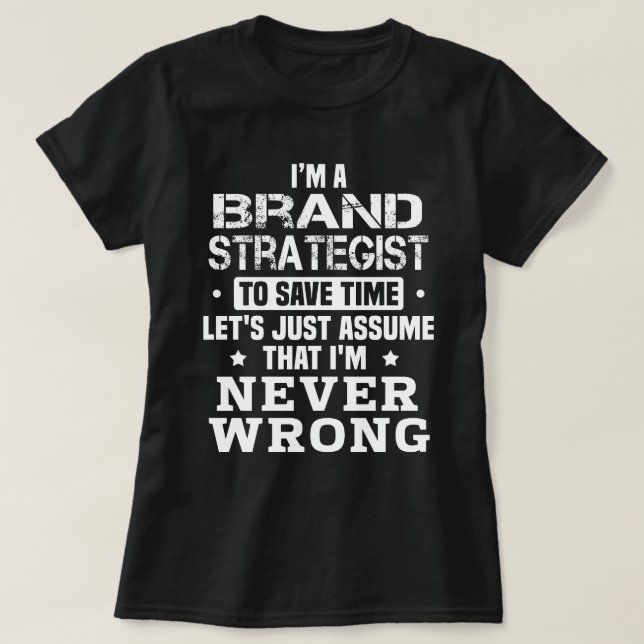 Camiseta Estratégista de marca (Frente do Design)