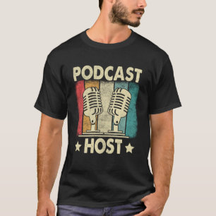 Camiseta Estreia de Entrevistas Podcaster do Host Podcaster
